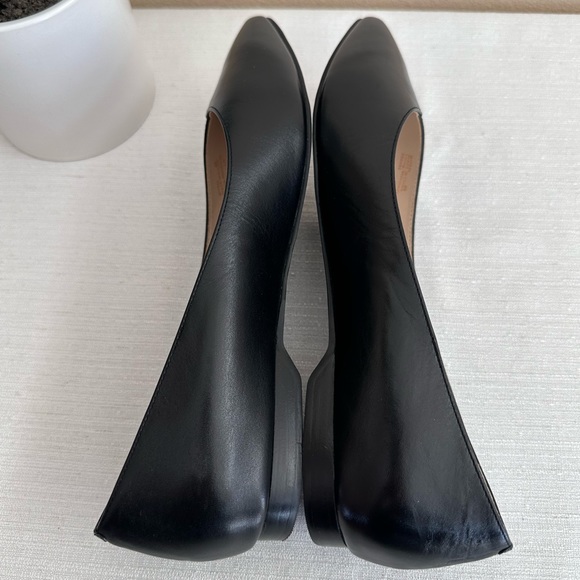 New Cole Haan Black Leather Pointed Toe Elegant Flats Women’s 8B - Picture 10 of 14